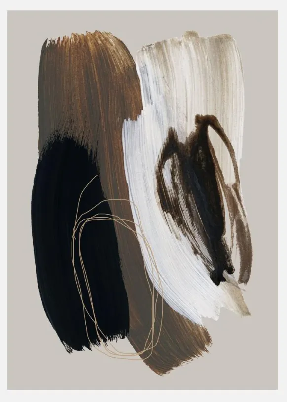 Abstract Brush Strokes 108x Canvastavla (30x40 cm)