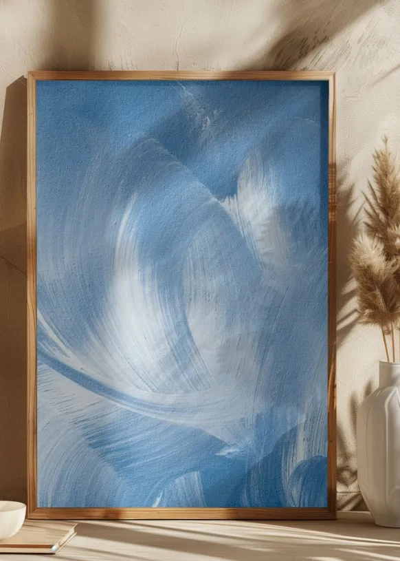 Acrylic Waves No 2 Poster (21x29.7 cm (A4))