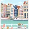 Amsterdam City Canvastavla (30x40 cm)