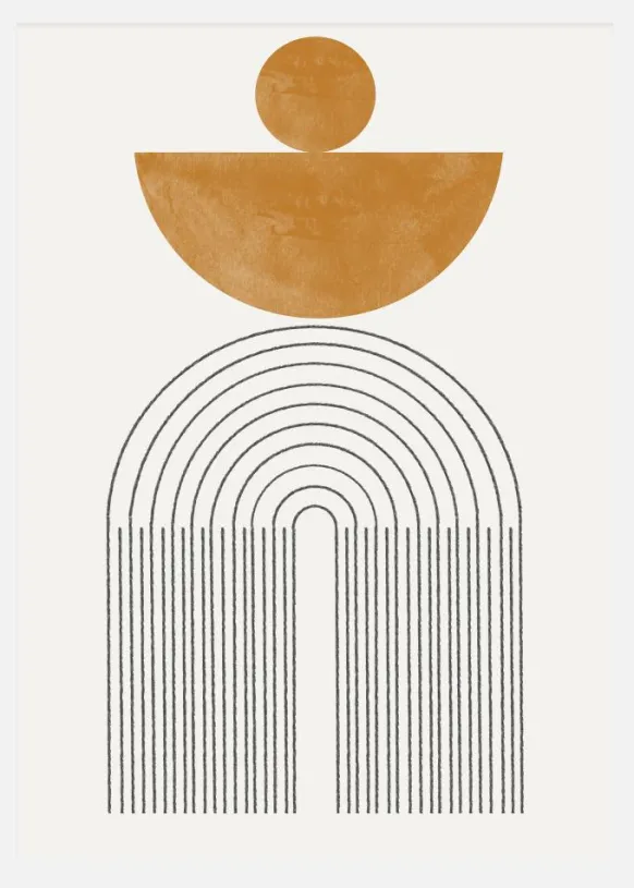 Arch Composition No7 Canvastavla (30x40 cm)