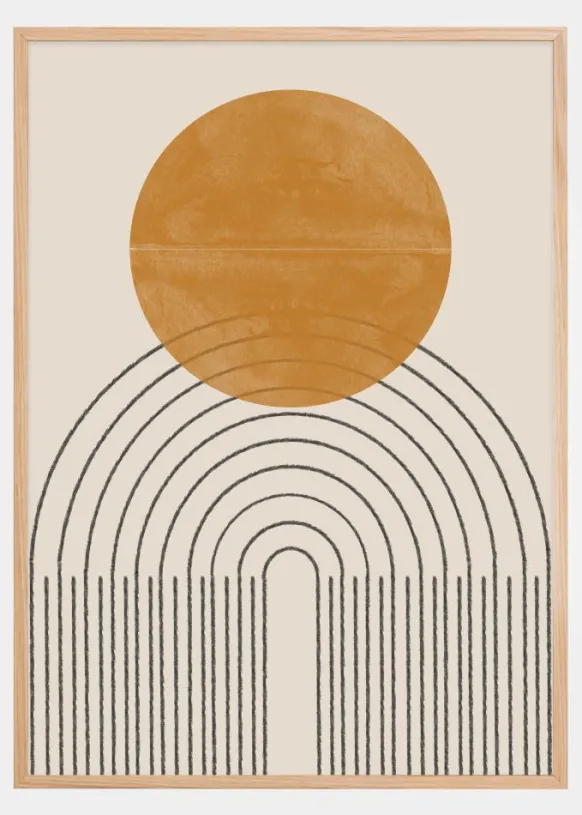 Arch Composition No4 Poster (21x29.7 cm (A4))