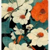 Asian Flowers Canvastavla (30x40 cm)