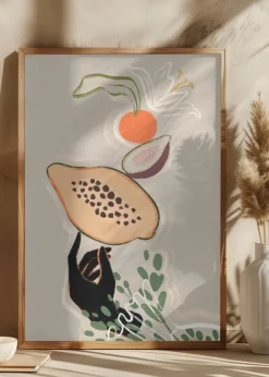 Balancing Fruits Poster (21x29.7 cm (A4))