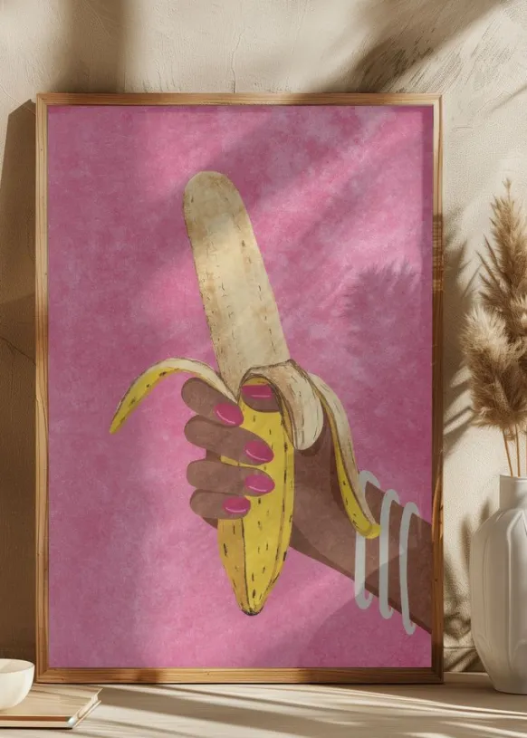 Banana Poster (21x29.7 cm (A4))