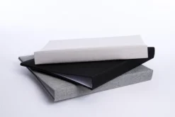 Base Line Canvas Ringpärm - Grå