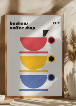 Bauhaus Coffee Minimalist Poster (21x29.7 cm (A4))