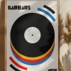 Bauhaus Musik Retro Illustration Poster (21x29.7 cm (A4))
