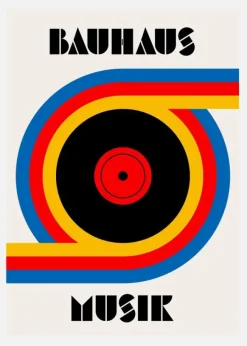 Bauhaus Musik Vinyl Canvastavla (30x40 cm)