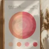 Bauhaus Pembe Daire Poster (21x29.7 cm (A4))