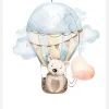 Bear Hot Air Balloon Canvastavla (30x40 cm)