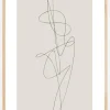 Beige Abstract Poster (21x29.7 cm (A4))