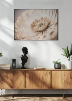 Beige Coral Flower Poster (21x29.7 cm (A4))