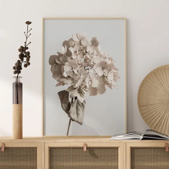 Beige Dried Flower Poster (21x29.7 cm (A4))