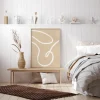 Beige Lines II Poster (21x29.7 cm (A4))