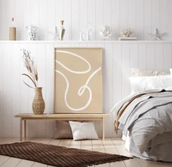 Beige Lines II Poster (21x29.7 cm (A4))