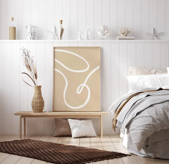 Beige Lines II Poster (21x29.7 cm (A4))