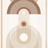 Beige Mid Century Poster No.3 Poster (21x29.7 cm (A4))