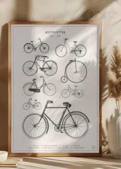Bicyclettes Poster (21x29.7 cm (A4))