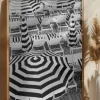 Black and White Beach Umbrellas Poster (21x29.7 cm (A4))