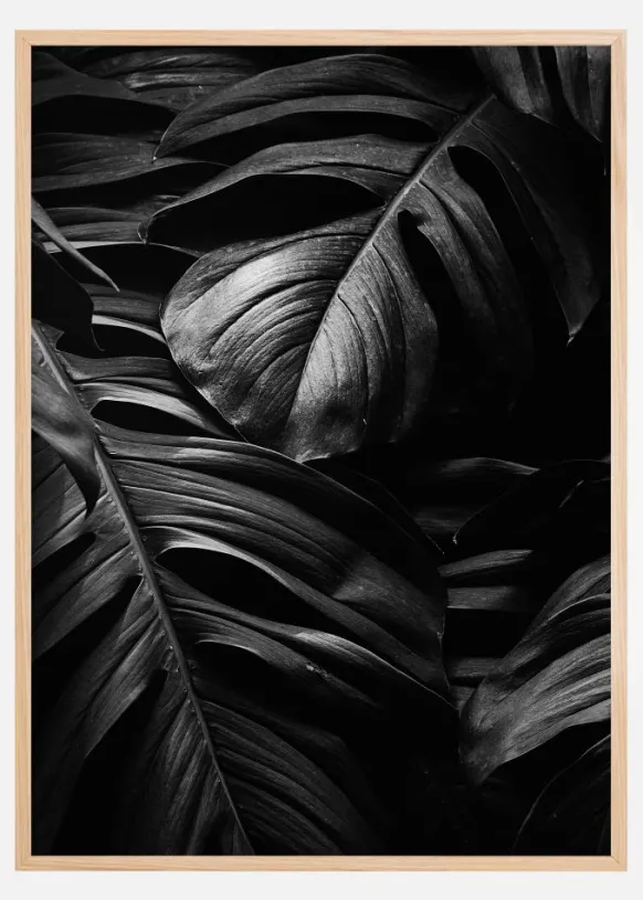 Black Leaves Poster (21x29.7 cm (A4))