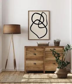 Black Lines Poster (21x29.7 cm (A4))