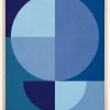 Blue Circles Poster (21x29.7 cm (A4))