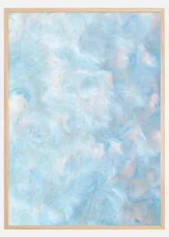 Blue cotton wool Poster (21x29.7 cm (A4))