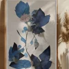Blue Dry Flowers Poster (21x29.7 cm (A4))