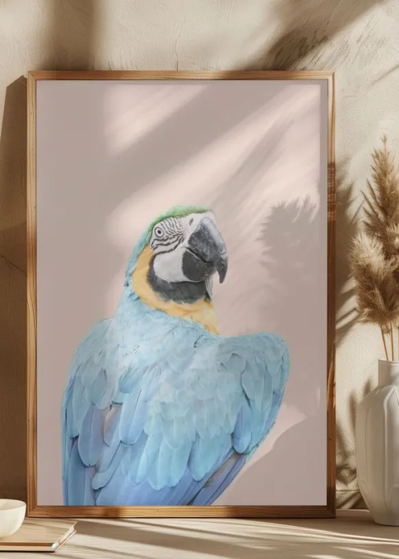 Blue Macaw Poster (21x29.7 cm (A4))
