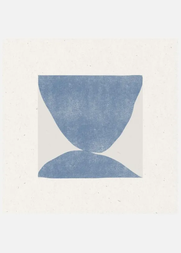 Blue Symmetry Canvastavla (30x30 cm)