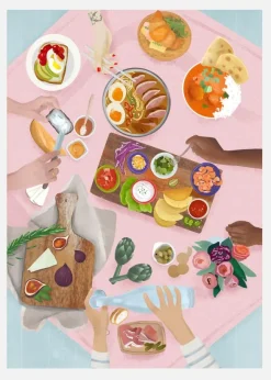 Brunch Canvastavla (30x40 cm)