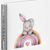 Bunny Malin Spiralalbum Vit - 24x24 cm (40 Vita sidor / 20 blad)