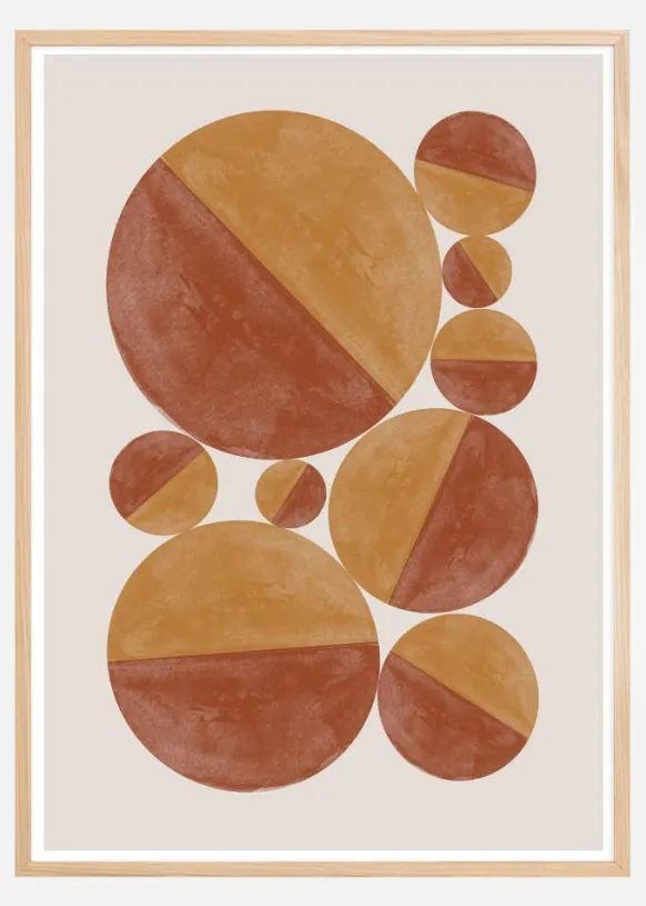 Burnt Orange Bols Poster (21x29.7 cm (A4))