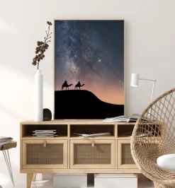 Camels Under The Stars Poster (21x29.7 cm (A4))