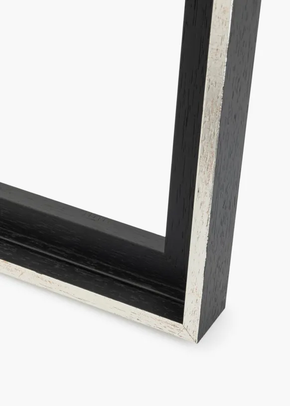 Canvasram Lexington Svart / Silver 56x71 cm