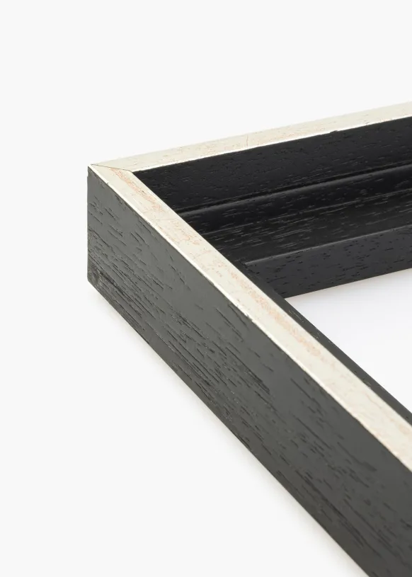 Canvasram Lexington Svart / Silver 60x60 cm