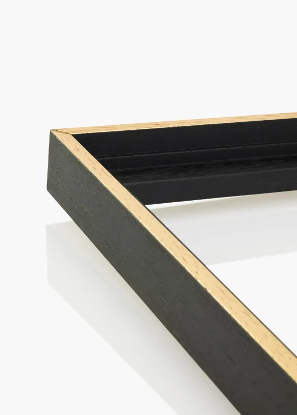 Canvasram Madison Svart / Guld 30x90 cm