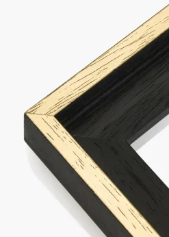 Canvasram Madison Svart / Guld 24x30 cm