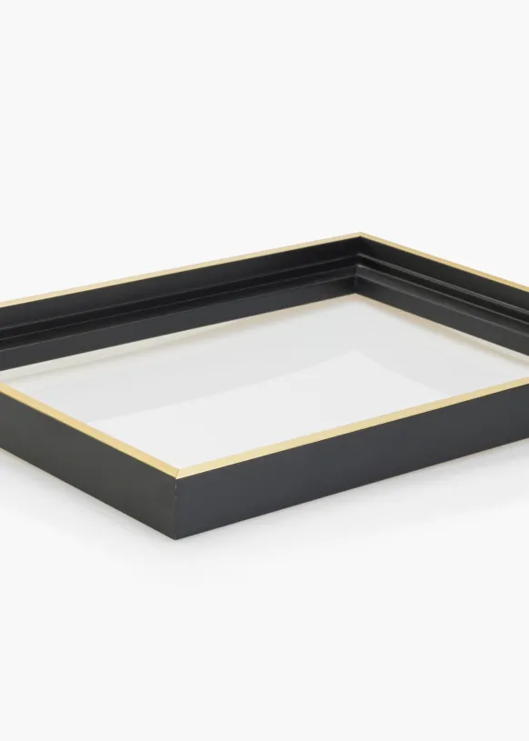 Canvasram Tacoma Svart / Guld 60x80 cm