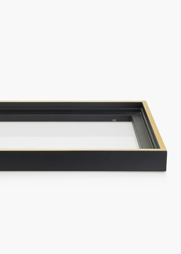 Canvasram Tacoma Svart / Guld 60x90 cm