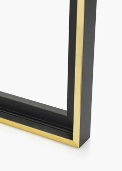 Canvasram Tacoma Svart / Guld 60x90 cm