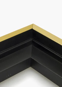 Canvasram Tacoma Svart / Guld 20x50 cm