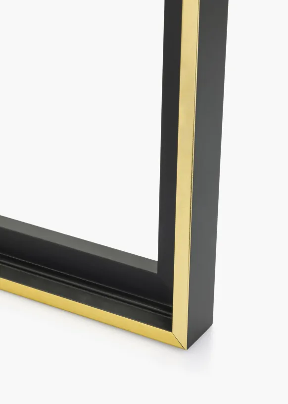 Canvasram Tacoma Svart / Guld 40x50 cm
