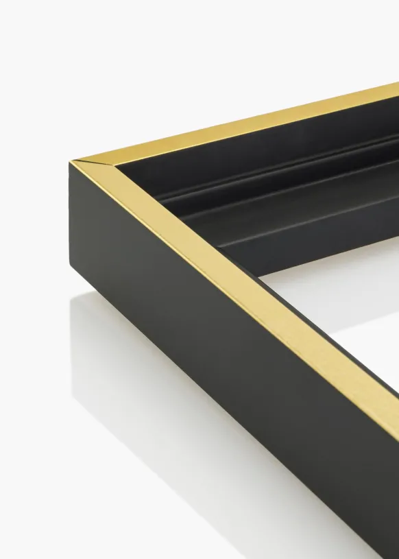 Canvasram Tacoma Svart / Guld 40x50 cm
