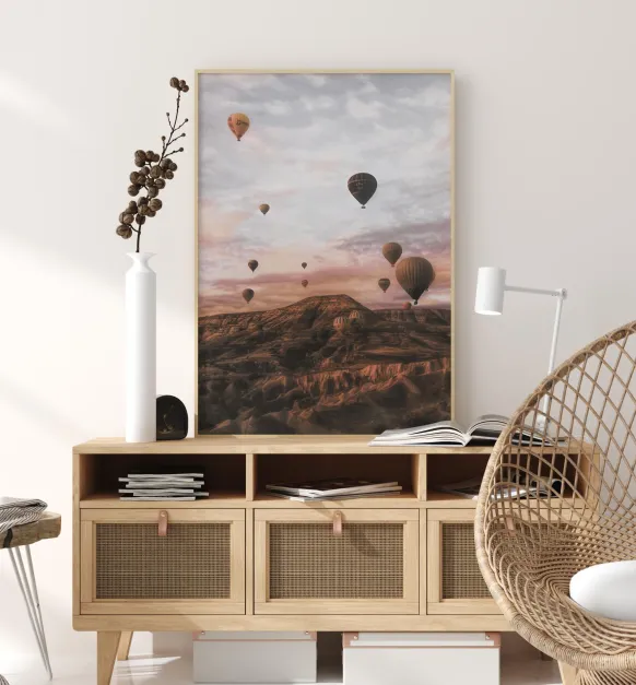 Cappodocia Hot Air Balloon Poster (21x29.7 cm (A4))
