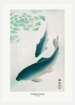 Carp Or Koi Canvastavla (30x40 cm)