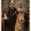 Cat Couple Poster (21x29.7 cm (A4))