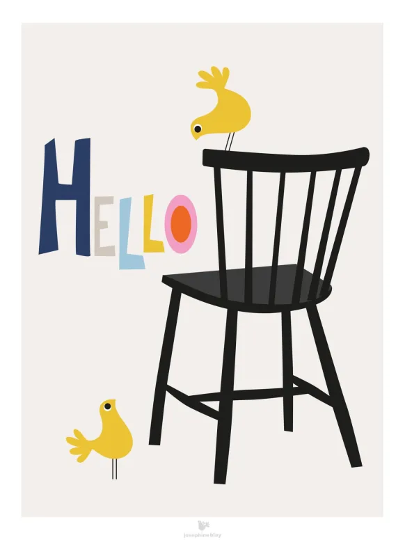Chair - Beige Poster (30x40 cm)