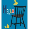 Chair - Blue Poster (30x40 cm)