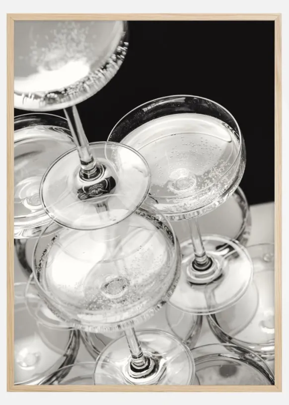 Champagne tower II Poster (21x29.7 cm (A4))